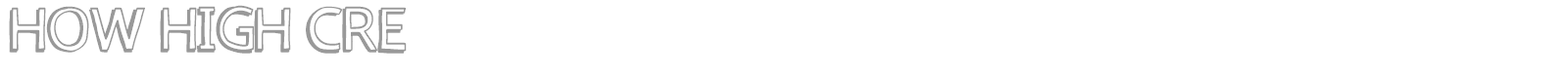 How High Cre font preview